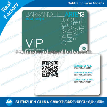 glossy cheap pvc qr code plastic card